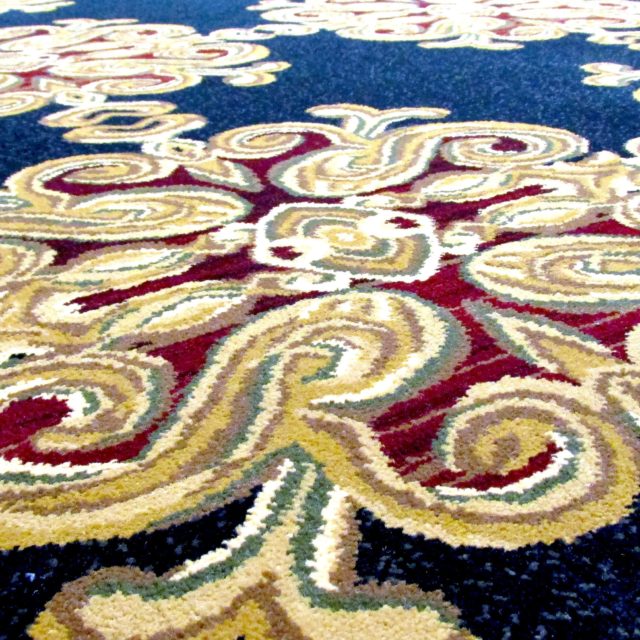 beautiful floral carpet detail