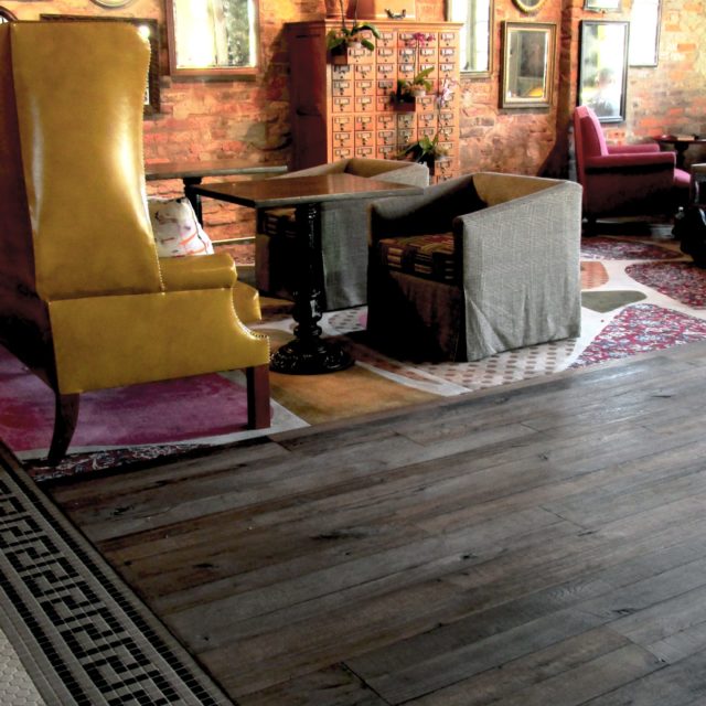 Reclaimed wood floors
