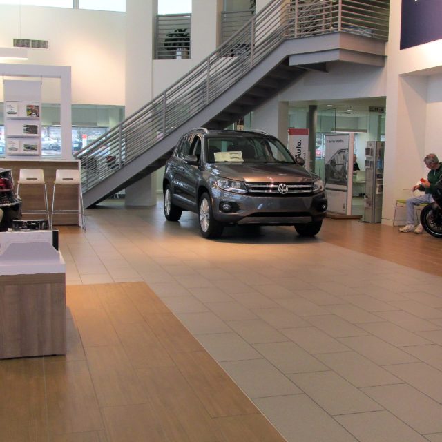 Tile Flooring in Different Shades at Nalley Volkswagen