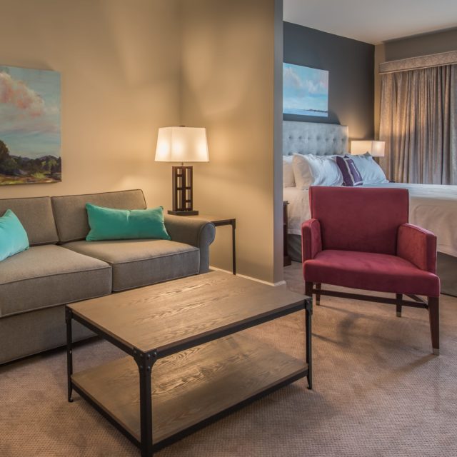 Resort suite with carpet